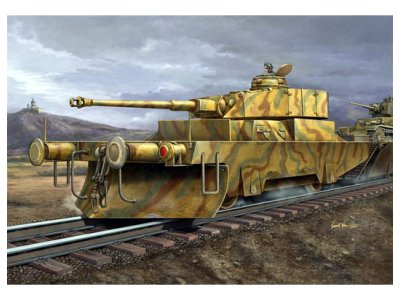 1:35 Trumpeter 00369 Panzerj&auml;gerwagen Vol. 2 WWII - Duitse Pantsertreinwagon - Tru00369 1 - TRU00369