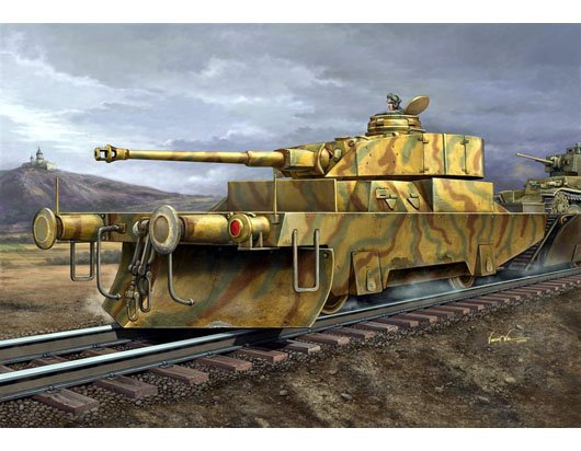 1:35 Trumpeter 00369 Panzerj&auml;gerwagen Vol. 2 WWII - Duitse Pantsertreinwagon - Tru00369 1 - TRU00369
