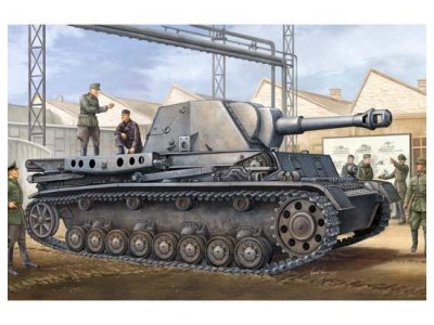 1:35 Trumpeter 00373 Heuschrecke IVb Grasshopper - 10,5cm leFH 18/1 L/28 auf Waffentr&auml;ger IVb - Duitse Houwitser - Tru00373 1 - TRU00373