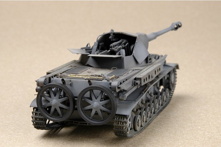 1:35 Trumpeter 00373 Heuschrecke IVb Grasshopper - 10,5cm leFH 18/1 L/28 auf Waffentr&auml;ger IVb - Duitse Houwitser - Tru00373 11 - TRU00373