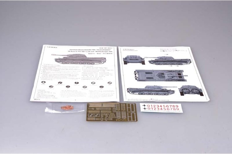 1:35 Trumpeter 00373 Heuschrecke IVb Grasshopper - 10,5cm leFH 18/1 L/28 auf Waffentr&auml;ger IVb - Duitse Houwitser - Tru00373 3 - TRU00373