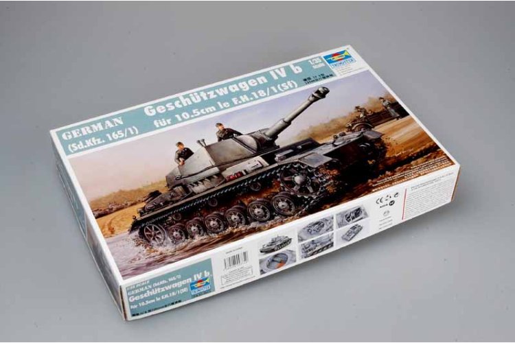1:35 Trumpeter 00374 Sd.Kfz.165/1 Gesch&uuml;tzwagen IVb f&uuml;r 10,5cm leFH 18/1 (Sf.) WWII - Duitse Houwitser - Tru00374 2 - TRU00374