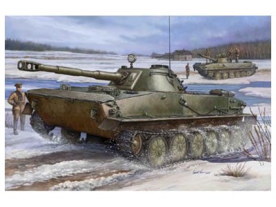 1:35 Trumpeter 00380 PT-76 Amphibious Tank - Sovjet Amfibische Lichte Tank - Tru00380 1 - TRU00380