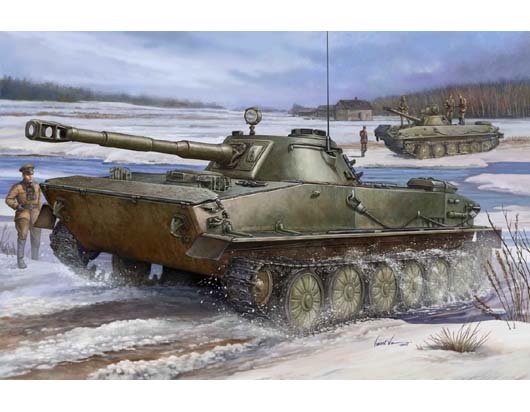 1:35 Trumpeter 00380 PT-76 Amphibious Tank - Sovjet Amfibische Lichte Tank - Tru00380 1 - TRU00380