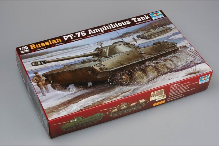 1:35 Trumpeter 00380 PT-76 Amphibious Tank - Sovjet Amfibische Lichte Tank - Tru00380 2 - TRU00380