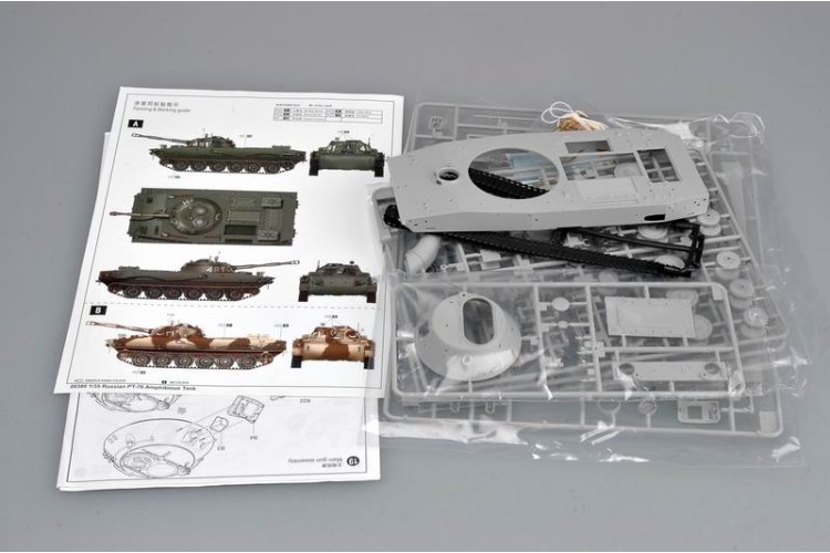 1:35 Trumpeter 00380 PT-76 Amphibious Tank - Sovjet Amfibische Lichte Tank - Tru00380 4 - TRU00380