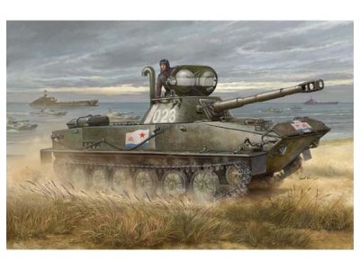 1:35 Trumpeter 00381 PT-76B Amphibious Tank - Sovjet Amfibische Lichte Tank - Tru00381 1 - TRU00381