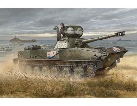 1:35 Trumpeter 00381 PT-76B Amphibious Tank - Sovjet Amfibische Lichte Tank - Tru00381 1 - TRU00381