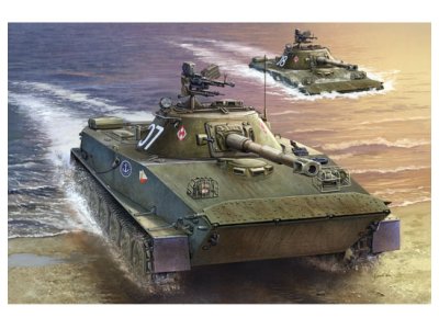 1:35 Trumpeter 00382 PT-76B Amphibious Tank - Poolse Amfibische Lichte Tank - Tru00382 1 - TRU00382