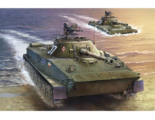 1:35 Trumpeter 00382 PT-76B Amphibious Tank - Poolse Amfibische Lichte Tank - Tru00382 1 - TRU00382
