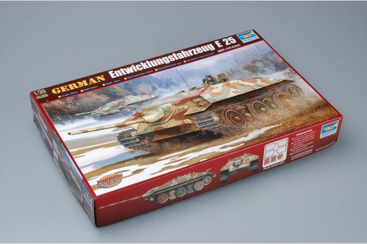1:35 Trumpeter 00383 Entwicklungsfahrzeug E-25 - Duitse Tankjager - Tru00383 2 - TRU00383
