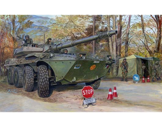 1:35 Trumpeter 00387 B1 Centauro AFV &ndash; Late Version (3rd Series) &ndash; Italian Tank Destroyer - Tru00387 1 - TRU00387