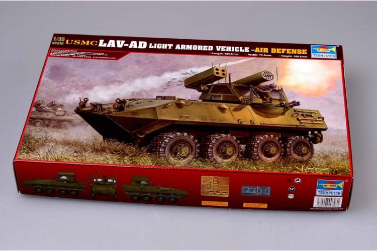 1:35 Trumpeter 00393 USMC LAV-AD - Light Armored Vehicle-Air Defense - Amerikaans Luchtafweervoertuig - Tru00393 2 - TRU00393