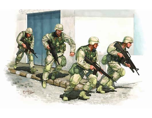 1:35 Trumpeter 00418 Modern U.S. Army in Iraq 2005 - Figures - Tru00418 2 - TRU00418