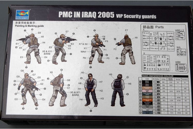 1:35 Trumpeter 00420 PMC in Iraq 2005 VIP Security guards - Figures - Tru00420 3 - TRU00420