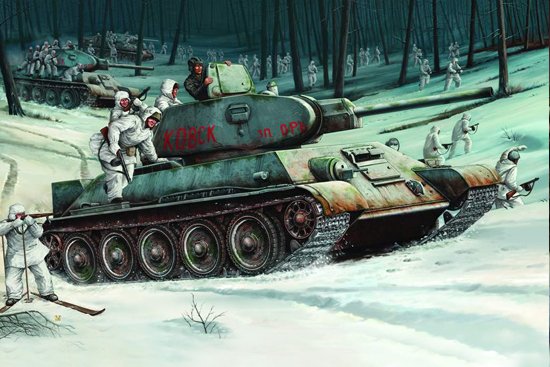 1:16 Trumpeter 00905 T-34/76 Model 1942 WWII &ndash; Soviet Medium Tank - Tru00905 1 - TRU00905
