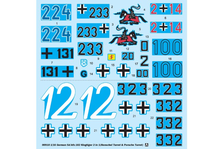 1:16 Trumpeter 00910 Duitse Sd.Kfz. 182 King Tiger 2-in-1 WWII - Henschel & Porsche Turret - Zware Tank - Tru00910 3 - TRU00910