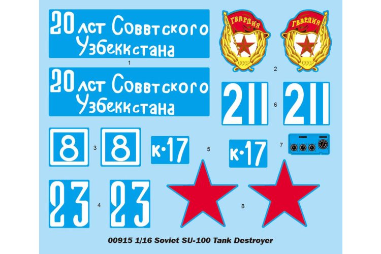 1:16 Trumpeter 00915 SU-100 WWII - Sovjet Tankjager - Tru00915 5 - TRU00915