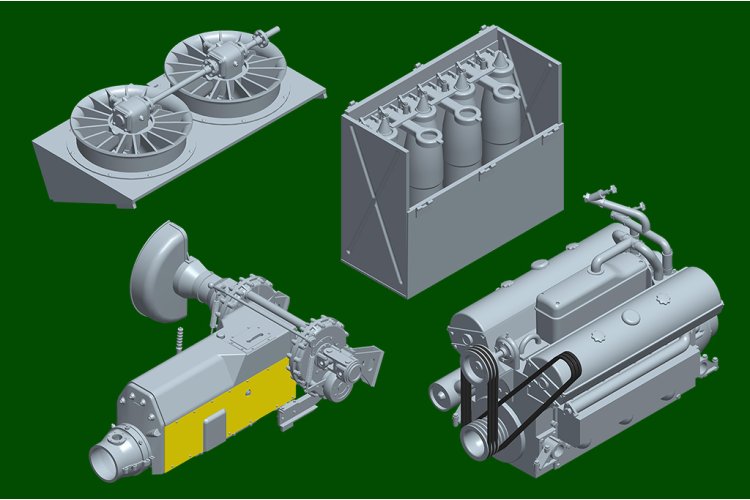 1:16 Trumpeter 00953 Duitse Sd.Kfz.165 Hummel &ndash; Late Productie  - Zelfrijdende Artillerie - Tank - Tru00953 15 - TRU00953