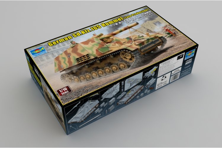 1:16 Trumpeter 00953 Duitse Sd.Kfz.165 Hummel &ndash; Late Productie  - Zelfrijdende Artillerie - Tank - Tru00953 2 - TRU00953