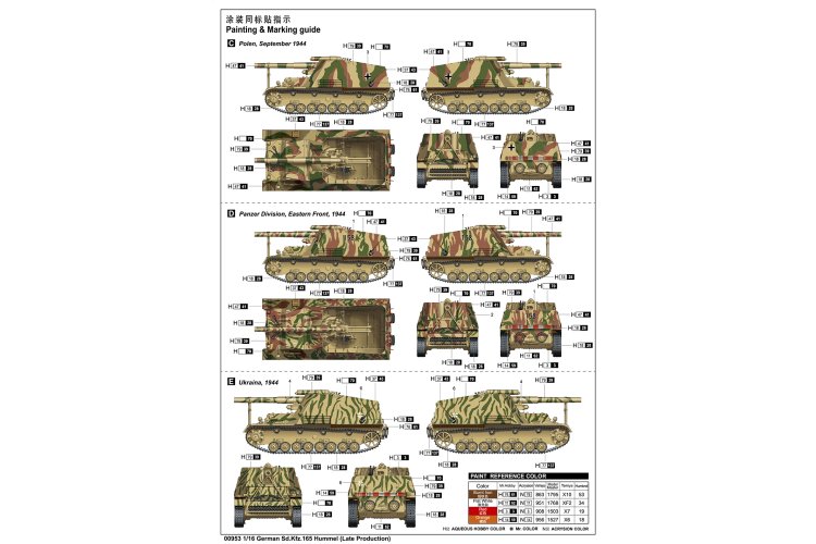 1:16 Trumpeter 00953 Duitse Sd.Kfz.165 Hummel &ndash; Late Productie  - Zelfrijdende Artillerie - Tank - Tru00953 5 - TRU00953
