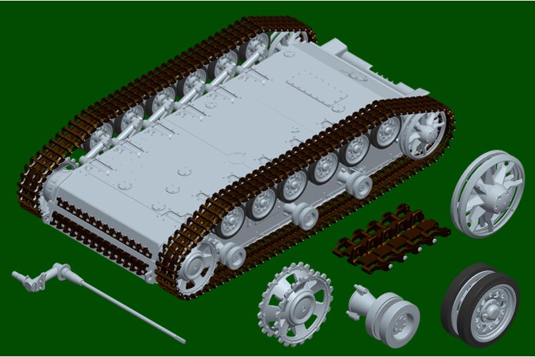 1:16 Trumpeter 00957 Pz.Kpfw.III Ausf.N Tunisia WWII - German Medium Tank - Tru00957 13 - TRU00957