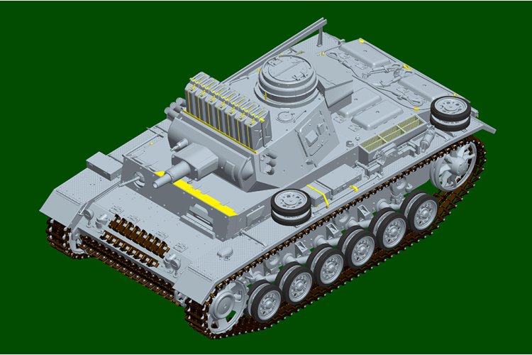 1:16 Trumpeter 00957 Pz.Kpfw.III Ausf.N Tunisia WWII - German Medium Tank - Tru00957 6 - TRU00957