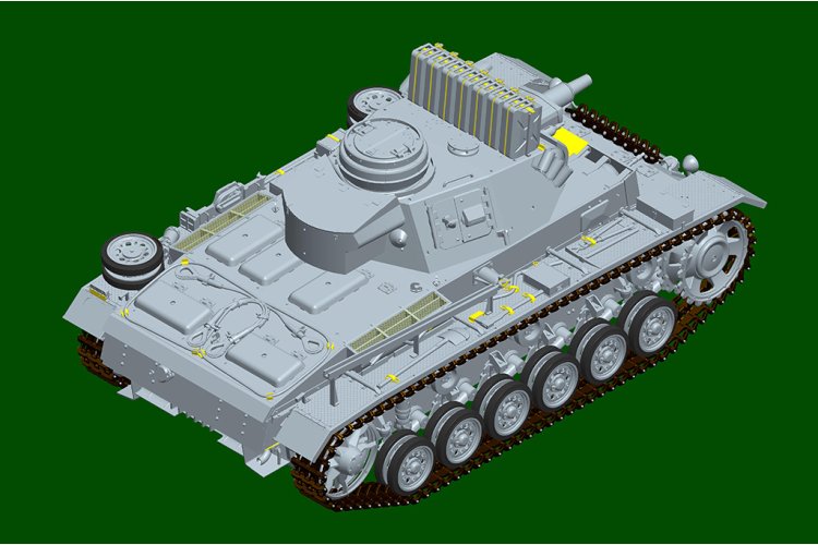 1:16 Trumpeter 00957 Pz.Kpfw.III Ausf.N Tunisia WWII - German Medium Tank - Tru00957 7 - TRU00957