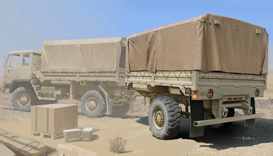 1:35 Trumpeter 01010 M1082 LMTVT - Amerikaanse Militaire Aanhanger - Tru01010 1 - TRU01010