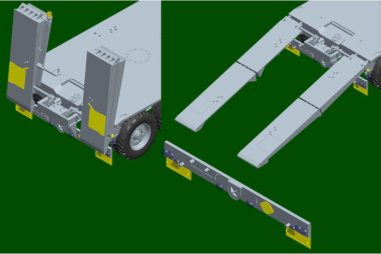 1:35 Trumpeter 01070 FAUN SLT 50-3 Elefant met SaAnh.52t Oplegger - Duitse Zware Tanktransporter - Tru01070 11 - TRU01070