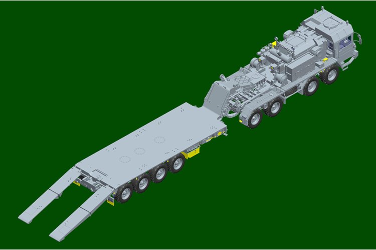 1:35 Trumpeter 01070 FAUN SLT 50-3 Elefant met SaAnh.52t Oplegger - Duitse Zware Tanktransporter - Tru01070 7 - TRU01070