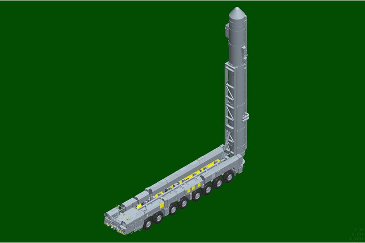 1:35 Trumpeter 01082 15U175 TEL van RS-12M1 Topol-M ICBM-complex - Russische Mobiele Raketlanceerder - Tru01082 7 - TRU01082
