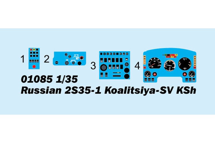 1:35 Trumpeter 01085 Russian 2S35-1 Koalitsiya-SV KSh - Tru01085 2 - TRU01085