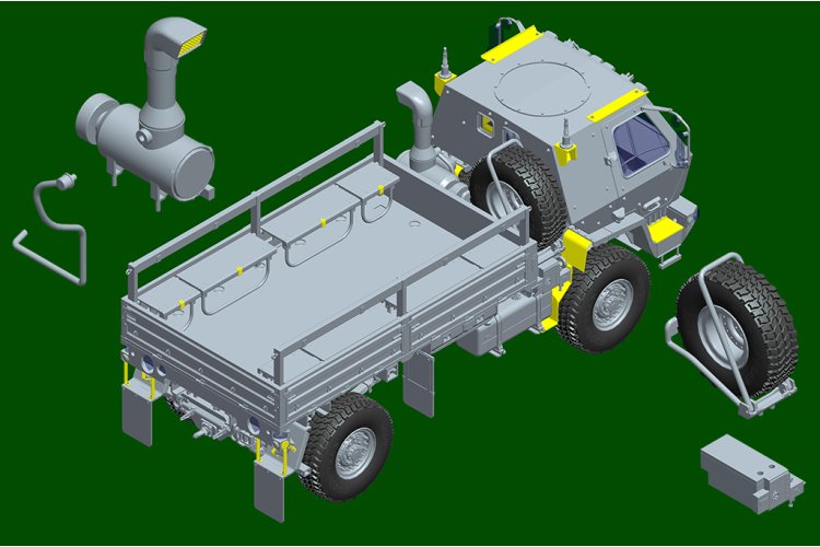 1:35 Trumpeter 01097 M1078A1P2 LMTV - Amerikaanse Militaire Truck - Tru01097 31 - TRU01097
