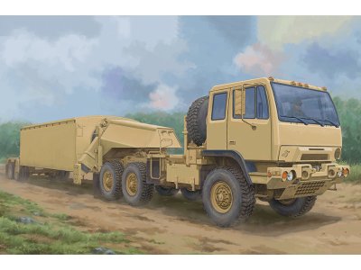 1:35 Trumpeter 01098 M1088 FMTV Tractor met AN/TPY-2 X-Band Radar - Amerikaans Militair Voertuig - Tru01098 1 - TRU01098