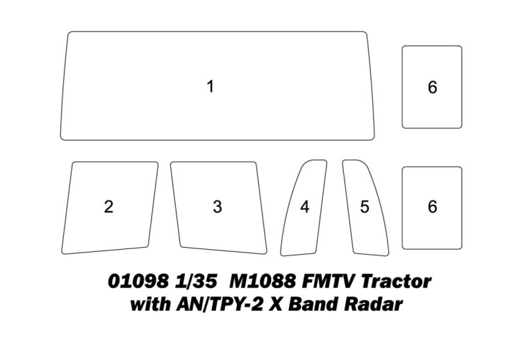 1:35 Trumpeter 01098 M1088 FMTV Tractor met AN/TPY-2 X-Band Radar - Amerikaans Militair Voertuig - Tru01098 4 - TRU01098