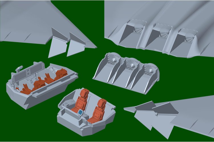 1:72 Trumpeter 01689 PLAAF J-36 Prototype - Chinees Gevechtsvliegtuig - Tru01689 14 - TRU01689