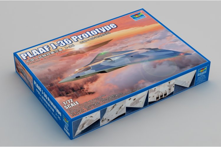 1:72 Trumpeter 01689 PLAAF J-36 Prototype - Chinees Gevechtsvliegtuig - Tru01689 2 - TRU01689