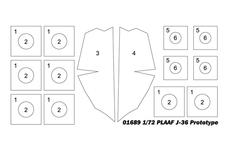 1:72 Trumpeter 01689 PLAAF J-36 Prototype - Chinees Gevechtsvliegtuig - Tru01689 4 - TRU01689