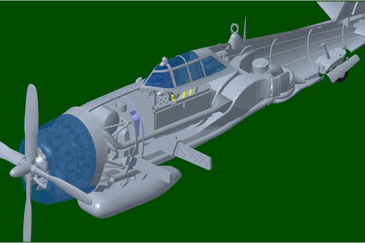 1:24 Trumpeter 02427 Republic P-47D Thunderbolt Razorback WWII - Amerikaans Jachtvliegtuig - Tru02427 17 - TRU02427