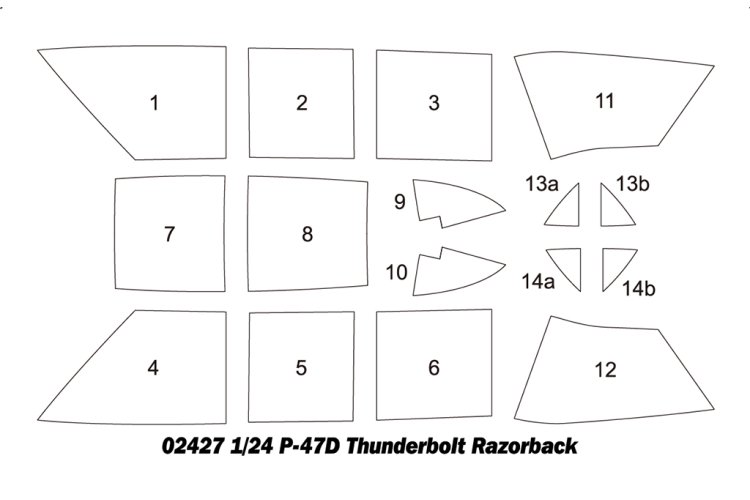 1:24 Trumpeter 02427 Republic P-47D Thunderbolt Razorback WWII - Amerikaans Jachtvliegtuig - Tru02427 4 - TRU02427