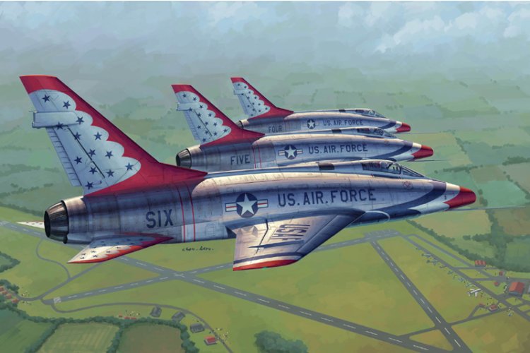 1:48 Trumpeter 02822 North American F-100D Thunderbirds - Amerikaans Straaljager - Tru02822 1 - TRU02822