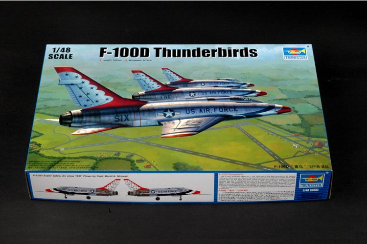 1:48 Trumpeter 02822 North American F-100D Thunderbirds - Amerikaans Straaljager - Tru02822 2 - TRU02822