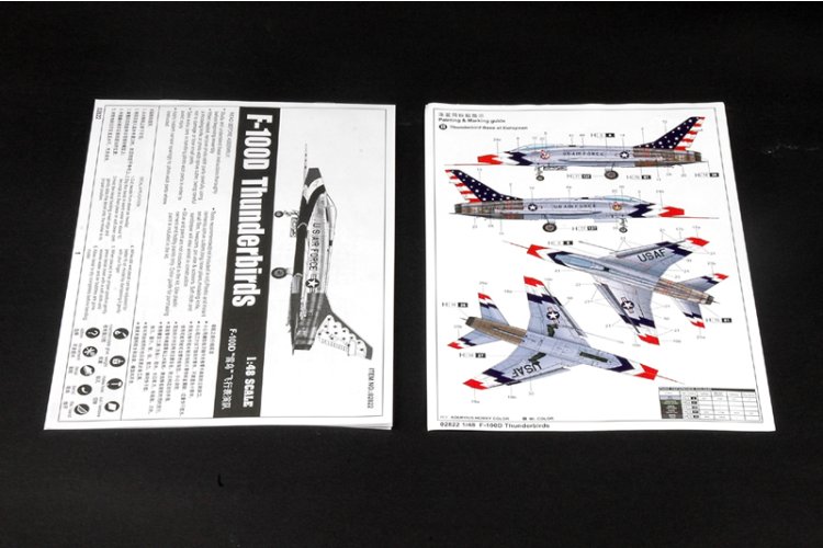 1:48 Trumpeter 02822 North American F-100D Thunderbirds - Amerikaans Straaljager - Tru02822 4 - TRU02822