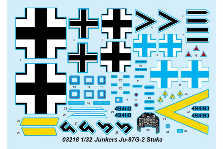 1:32 Trumpeter 03218 Junkers Ju-87G-2 Stuka - Propeller Aircraft - Tru03218 3 - TRU03218