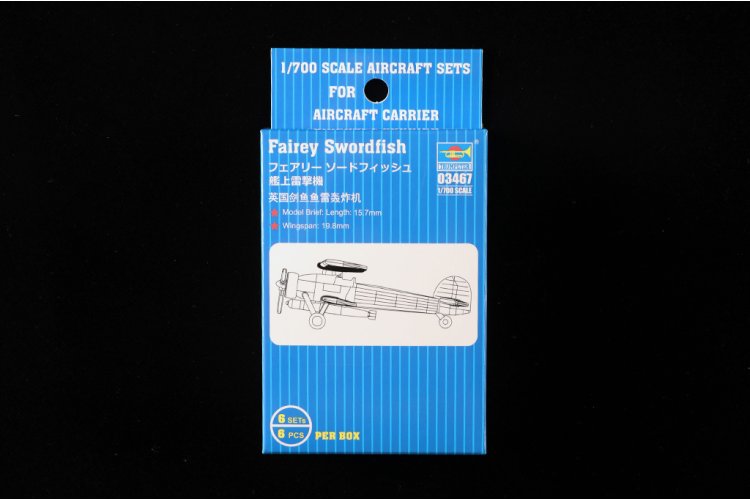1:700 Trumpeter 03467 Fairey Swordfish - 6 Stuks - Brits Propellervliegtuig - Tru03467 3 - TRU03467