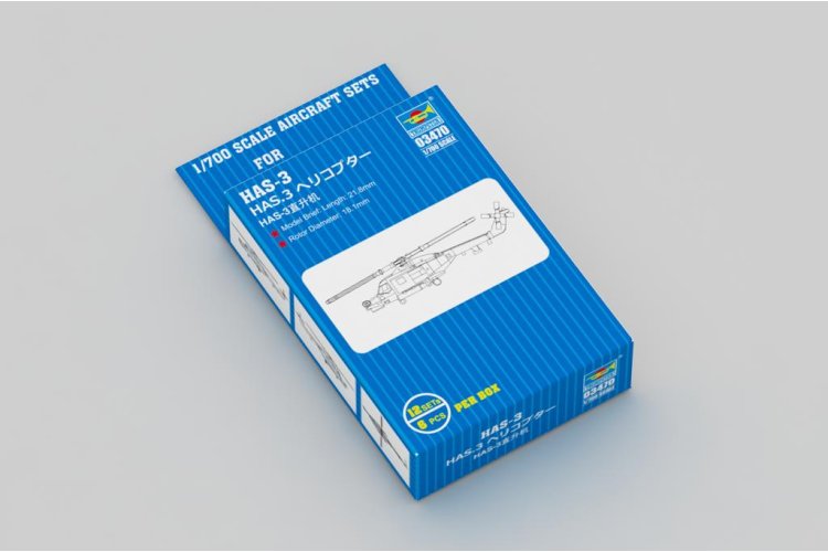 1:700 Trumpeter 03470 Westland Lynx HAS.3 - 6 Stuks - Britse Helikopter - Tru03470 1 - TRU03470