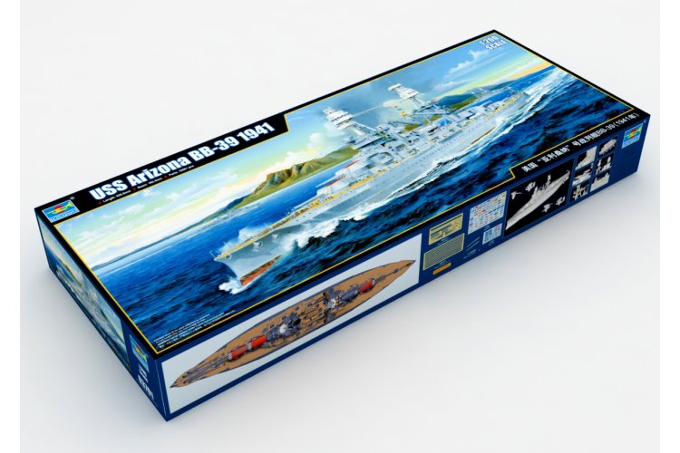 1:200 Trumpeter 03701 USS Arizona BB-39 1941 WWII - Pennsylvania-klasse - Amerikaans Slagschip - Tru03701 2 - TRU03701