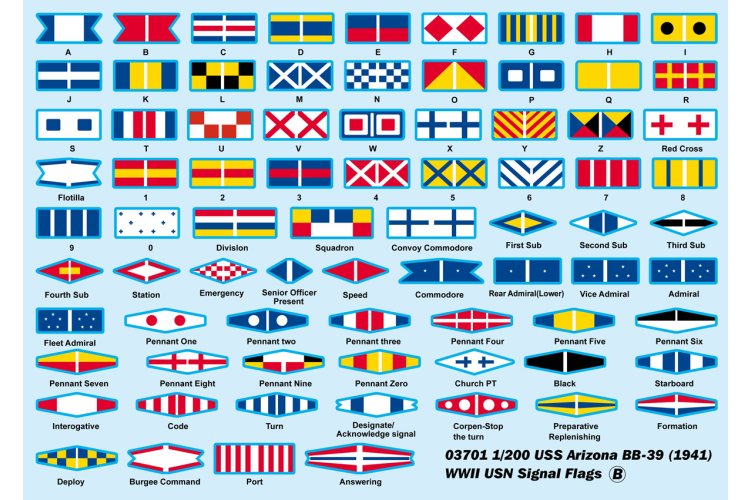 1:200 Trumpeter 03701 USS Arizona BB-39 1941 WWII - Pennsylvania-klasse - Amerikaans Slagschip - Tru03701 4 - TRU03701