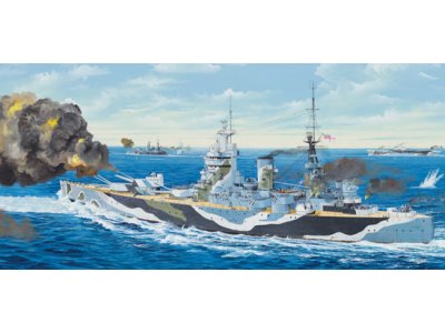 1:200 Trumpeter 03708 HMS Nelson 1944 WWII - Nelson-klasse - Brits Slagschip - Tru03708 1 - TRU03708